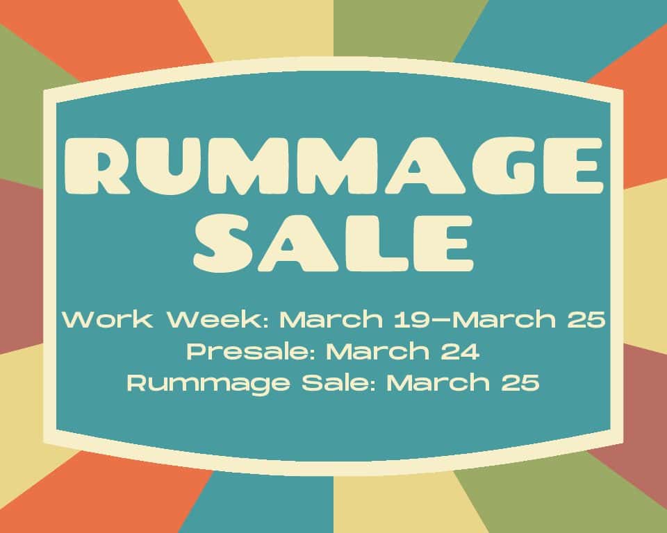Rummage Sale Website Event (dragged)